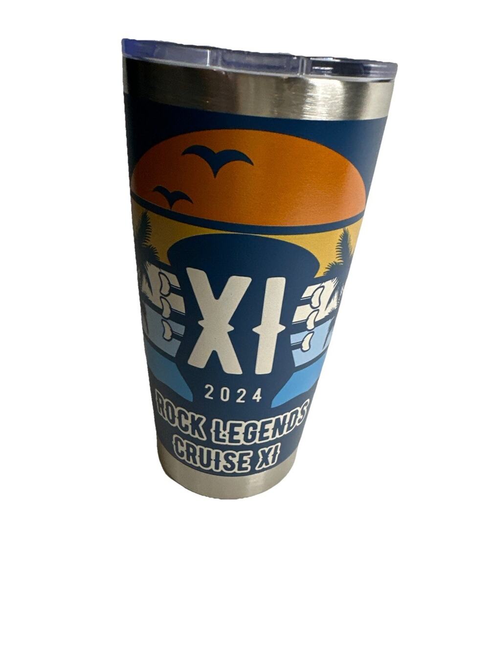 Rare 2024 Rock Legends Cruise XI Tumbler 20 oz Music Artist Memorabilia Concert